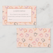 おむつラッフルキュートカボチャのパッチベビー エンクロージャーカード (正面/裏面)