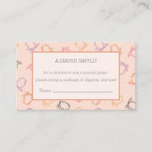 おむつラッフルキュートカボチャのパッチベビー エンクロージャーカード (正面)