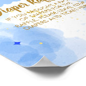 おむつラッフルキラキラ小さな星 ポスター (角)