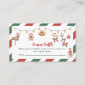 おむつラッフルクリスマスサンタエンクロージャカード エンクロージャーカード (正面)