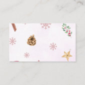 おむつラッフルクリスマスサンタクッキー エンクロージャーカード (裏面)