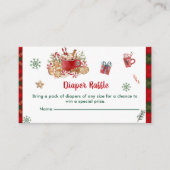 おむつラッフルクリスマスサンタクッキー エンクロージャーカード (正面)