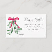 おむつラッフルクリスマスベビーシャワー エンクロージャーカード (正面)