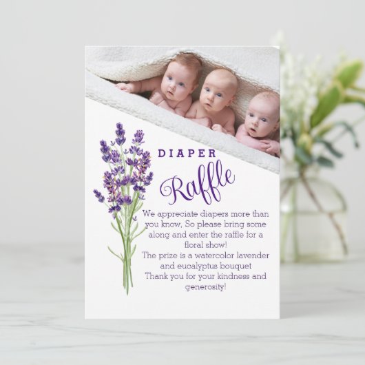 おむつラッフルゲームの看板 サンキューカード (スタンド正面)