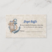 おむつラッフルゲームオイ男の子の赤ちゃんシャワー エンクロージャーカード (正面)