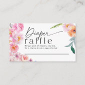 おむつラッフルゲームカード | フローラシャワー エンクロージャーカード (正面)