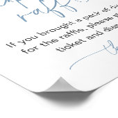 おむつラッフルゲームキラキラ小さな星ベビーシャワー ポスター (角)