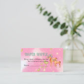 おむつラッフルゲーム魔法のユニコーンと蝶 エンクロージャーカード (スタンド正面)