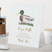 おむつラッフルサインマラードアヒル赤ちゃんシャワー 台座サイン (インサイチュ)