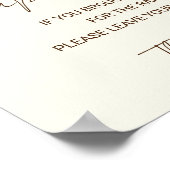 おむつラッフルサインリール興奮ベビーシャワー ポスター (角)