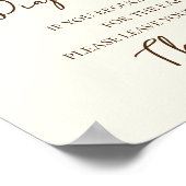 おむつラッフルサイン小さな漁師の赤ちゃんシャワー ポスター (角)