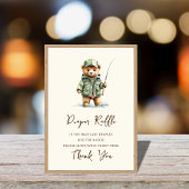 おむつラッフルサイン小さな漁師の赤ちゃんシャワー ポスター