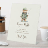 おむつラッフルサイン小さな漁師の赤ちゃんシャワー 台座サイン (インサイチュ)