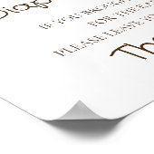 おむつラッフルサイン小さな蜂蜜ベビーシャワー ポスター (角)