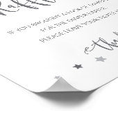 おむつラッフルサイン男女兼用ベビーシャワー ポスター (角)