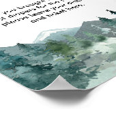 おむつラッフルサイン赤ちゃんシャワー素朴な山 ポスター (角)