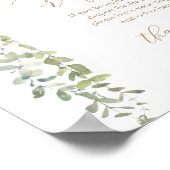 おむつラッフルサイン金ゴールドバルーンベビーシャワー ポスター (角)