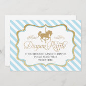 おむつラッフルサイン 招待状 (正面/裏面)