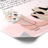 おむつラッフルサドルアップウェスタン女性のカーボーイテーマ ポスター (角)