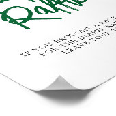 おむつラッフルサマーベリースイートベビーシャワー ポスター (角)