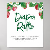 おむつラッフルサマーベリースイートベビーシャワー ポスター (正面)