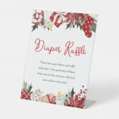 おむつラッフルサンタベビーシャワー 台座サイン (正面)