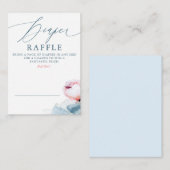 おむつラッフルジェンダーリビールベビーシャワーチケット エンクロージャーカード (正面/裏面)