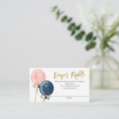 おむつラッフルジェンダーリビール エンクロージャーカード (スタンド正面)