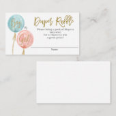 おむつラッフルジェンダーリビール エンクロージャーカード (正面/裏面)