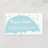 おむつラッフルスタイリッシュ傘雨ベビーシャワー エンクロージャーカード (正面)