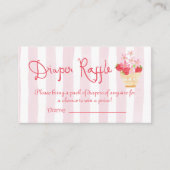 おむつラッフルストロベリースイーツお洒落 エンクロージャーカード (正面)