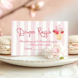 おむつラッフルストロベリースイーツお洒落 エンクロージャーカード