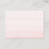 おむつラッフルソフトピンクフローラベビーシャワーチケット エンクロージャーカード (裏面)