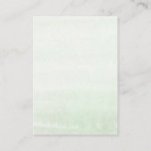 おむつラッフルソフト緑ベビーシャワーチケット エンクロージャーカード (裏面)