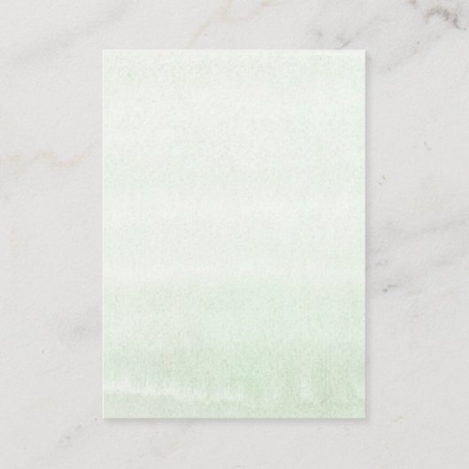 おむつラッフルソフト緑ベビーシャワーチケット エンクロージャーカード (裏面)