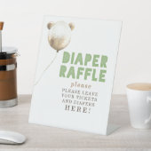 おむつラッフルチケットはこちら – ベビーシャワー 台座サイン (インサイチュ)