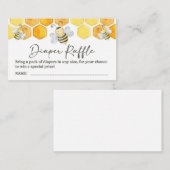 おむつラッフルチケットイエローハニービーテーマ エンクロージャーカード (正面/裏面)
