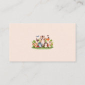 おむつラッフルチケットウッドランドアニマルズグリーン エンクロージャーカード (裏面)