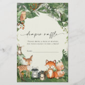 おむつラッフルチケットウッドランド文房具 便箋 (正面)