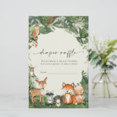 おむつラッフルチケットウッドランド文房具 便箋 (スタンド正面)