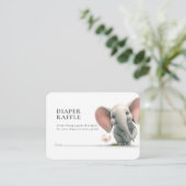 おむつラッフルチケットエレファントブルーボーイ エンクロージャーカード (スタンド正面)