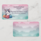 おむつラッフルチケットキッテンエンクロージャカード エンクロージャーカード (正面/裏面)