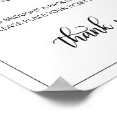 おむつラッフルチケットサイン白黒ベビーシャワー ポスター (角)