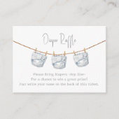 おむつラッフルチケットニュートラルベビーシャワー エンクロージャーカード (正面)