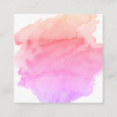 おむつラッフルチケットピンク金ゴールド男の子ベビーシャワー エンクロージャーカード (裏面)