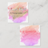 おむつラッフルチケットピンク金ゴールド男の子ベビーシャワー エンクロージャーカード (正面/裏面)