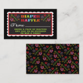 おむつラッフルチケットメキシカンフィエスタパペルピカド エンクロージャーカード (正面/裏面)