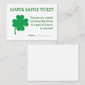 おむつラッフルチケットラッキーシャムロ男女兼用ック エンクロージャーカード (正面/裏面)
