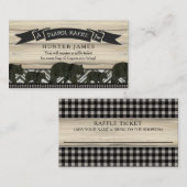 おむつラッフルチケットランバージャックベアーカッブボーイ エンクロージャーカード (正面/裏面)