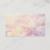 おむつラッフルチケット水彩ハートベビーシャワー エンクロージャーカード (裏面)